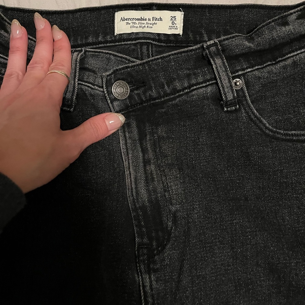Abercrombie CrissCross Zipper Jeans